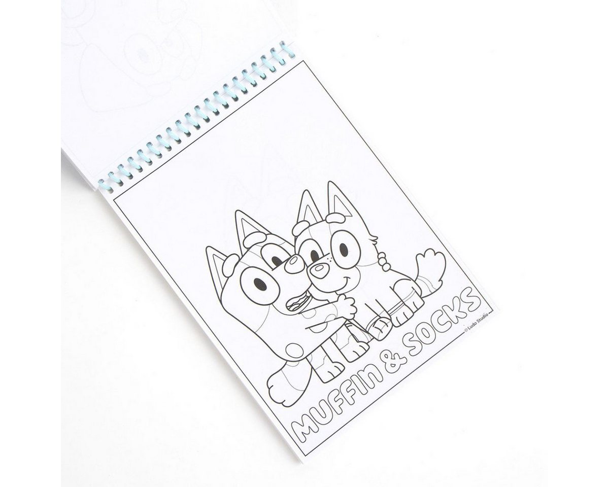 Bluey Farbkasten Kinder Ausmalset Malset Kreativset für Beschäftigungsspielzeug Bild 4