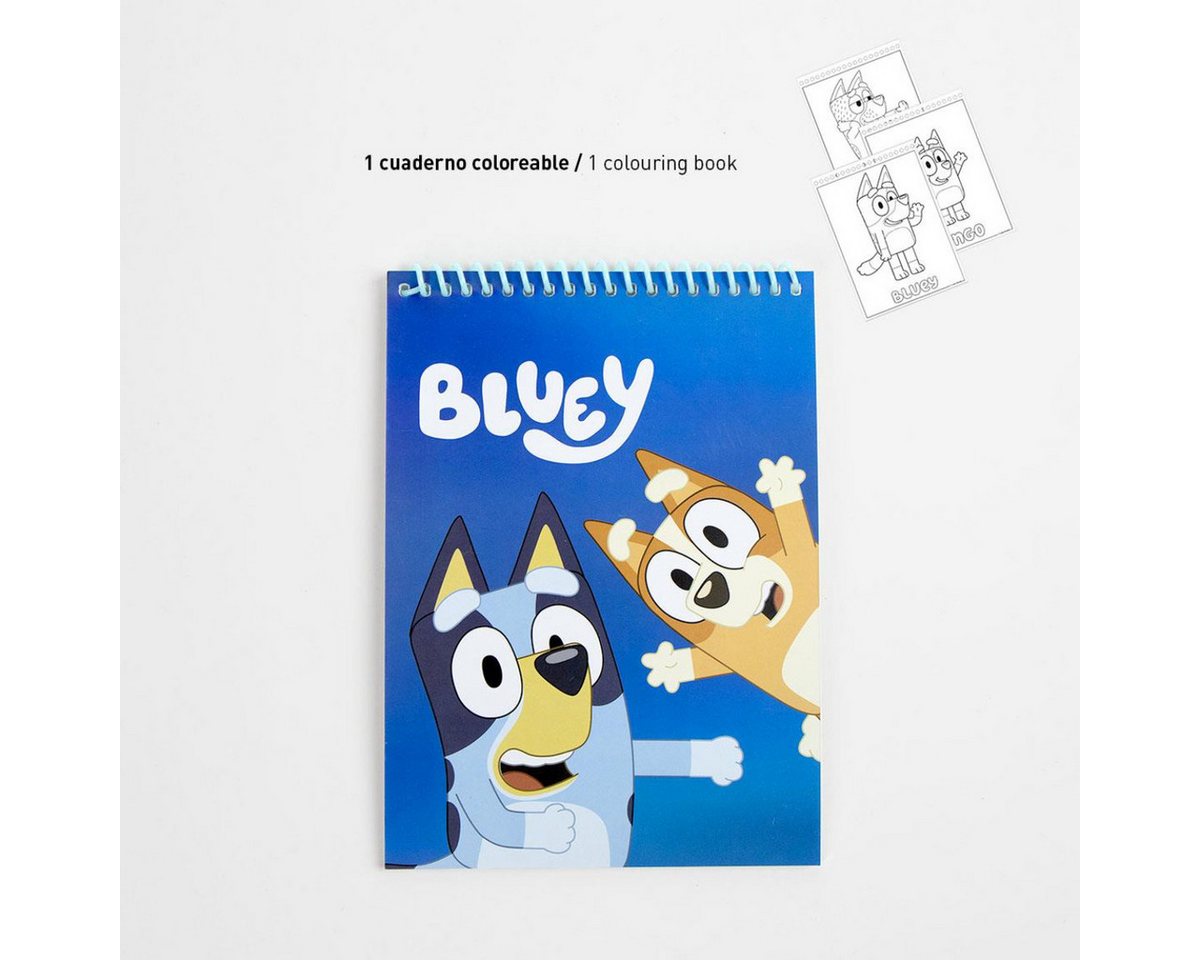 Bluey Farbkasten Kinder Ausmalset Malset Kreativset für Beschäftigungsspielzeug Bild 5