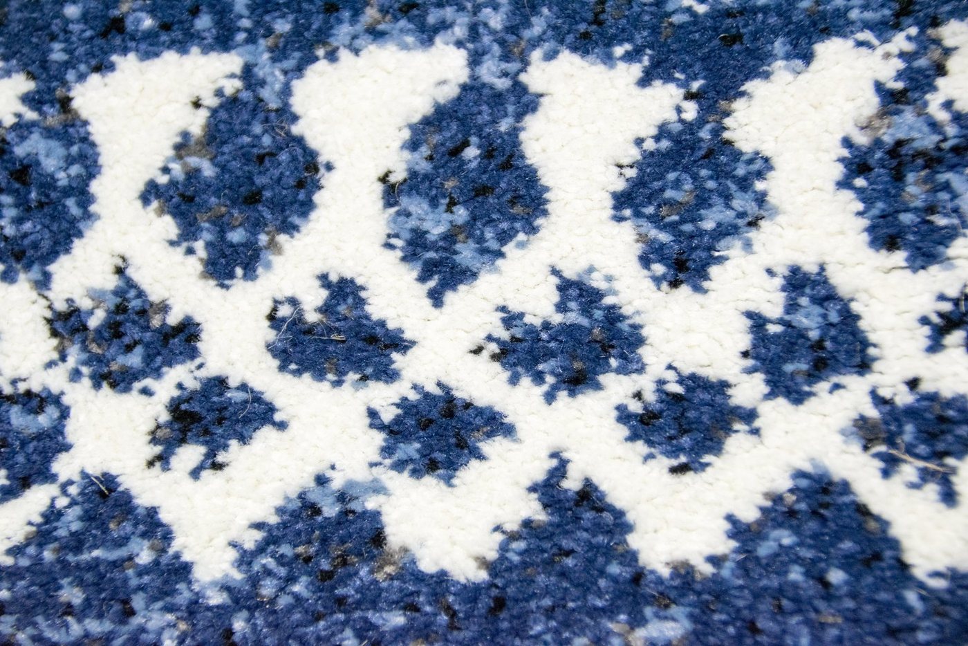 TeppichHome24 Teppich Designer Teppich mit Ornamente in Blau Creme, rechteckig Bild 3