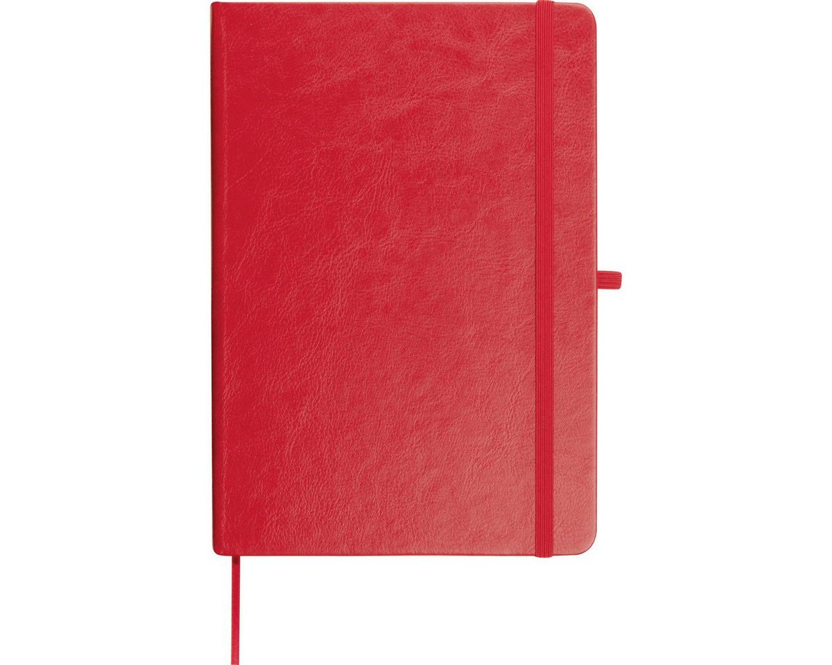 Macma Notizbuch Notizbuch / Cover aus recyceltem PU / DIN A5 / 192 Seiten / Farbe: rot