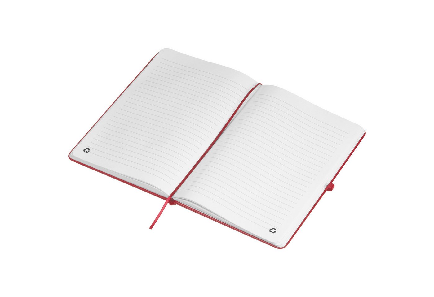 Macma Notizbuch Notizbuch / Cover aus recyceltem PU / DIN A5 / 192 Seiten / Farbe: rot Bild 2