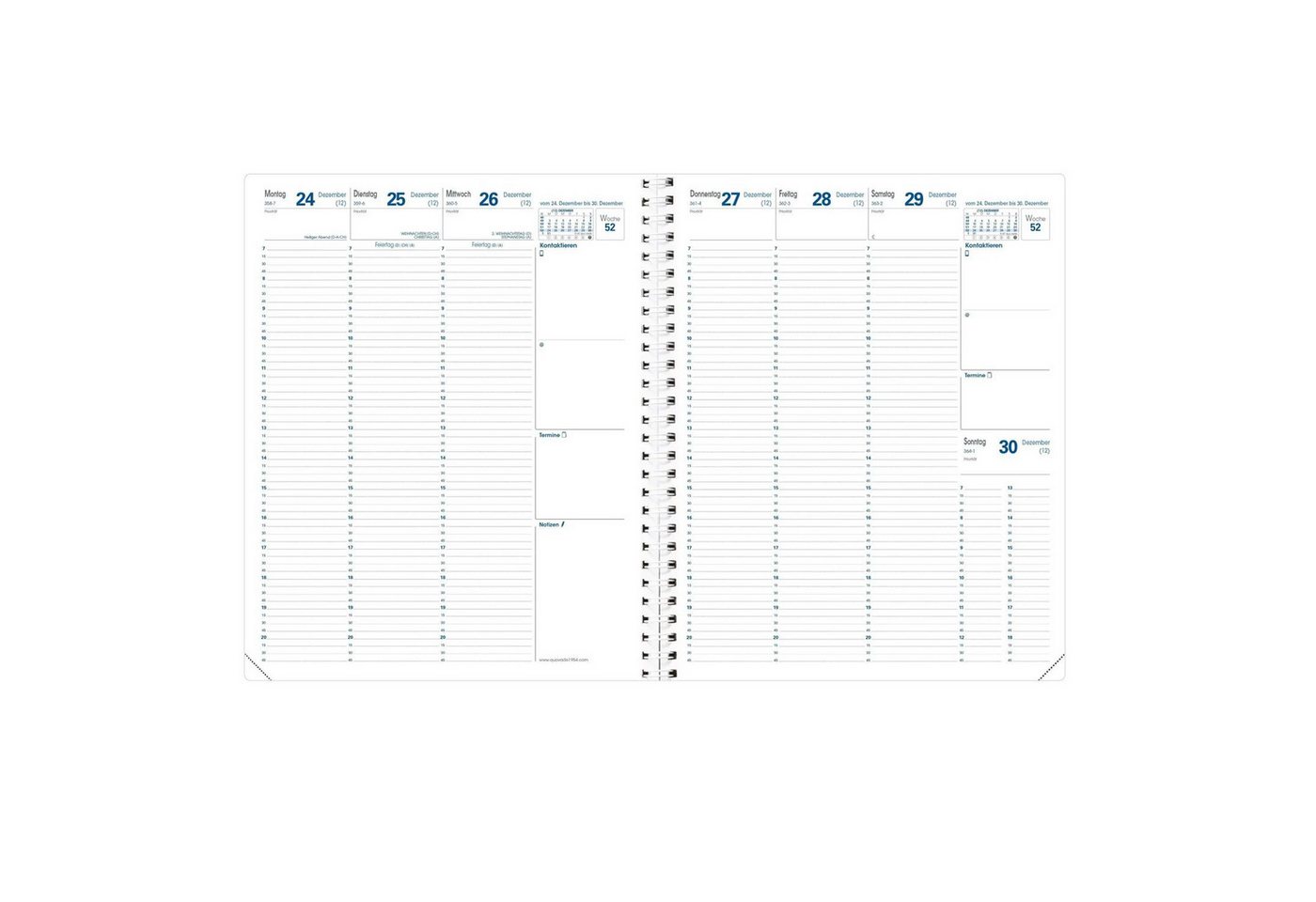 Quo Vadis Taschenkalender EUREQUART Einlage S DE 2027