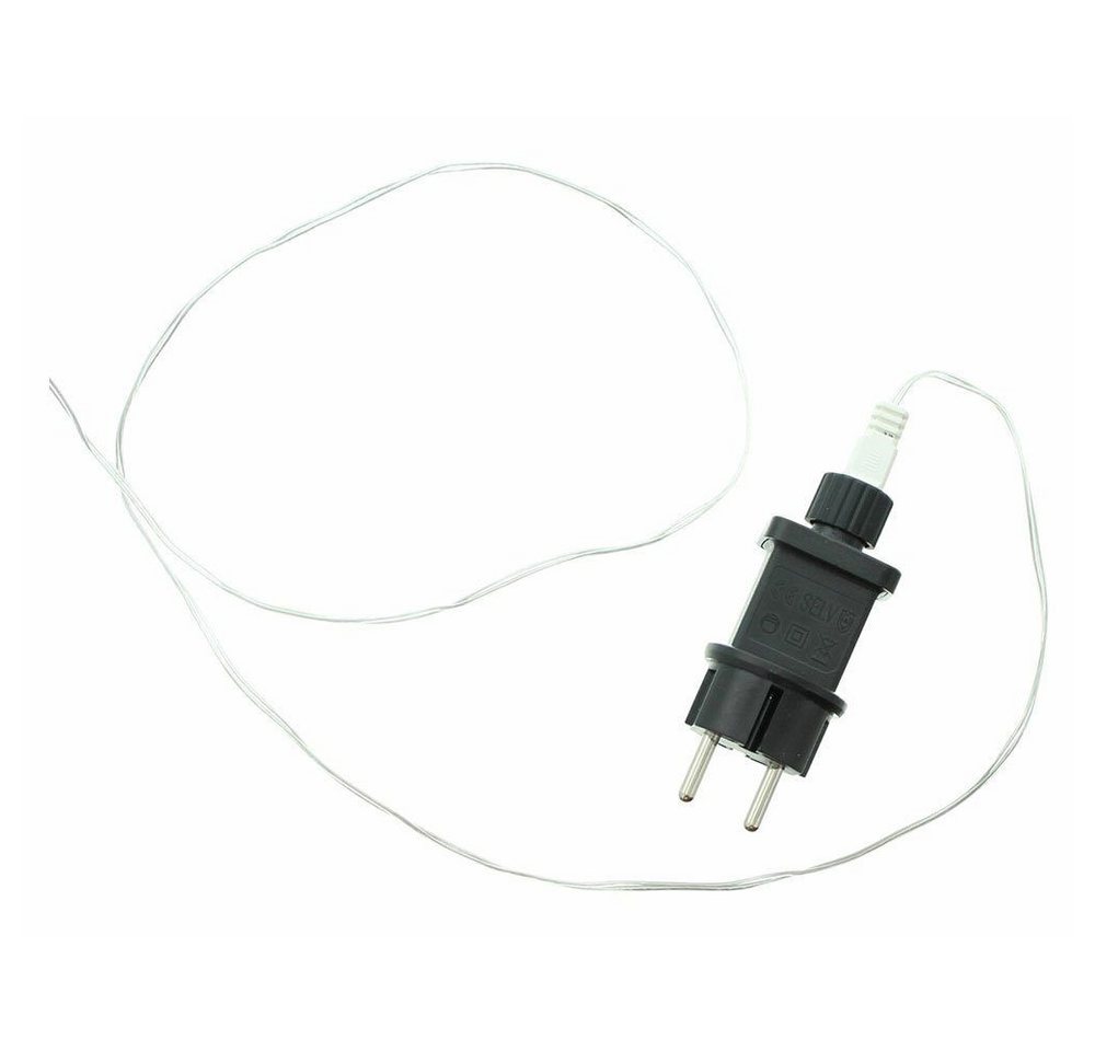 Home-trends24.de LED-Lichterkette Lichtervorhang Beleuchtung Sterne Weihnachten Timer Warmweiß Bild 5