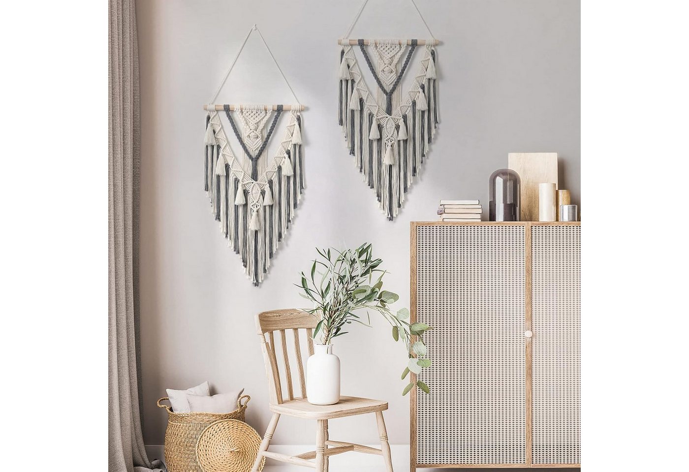 FELIXLEO Wandteppich Wandteppich Boho Makramee Wandbehang Geometrischer Gewebte 1 Stück
