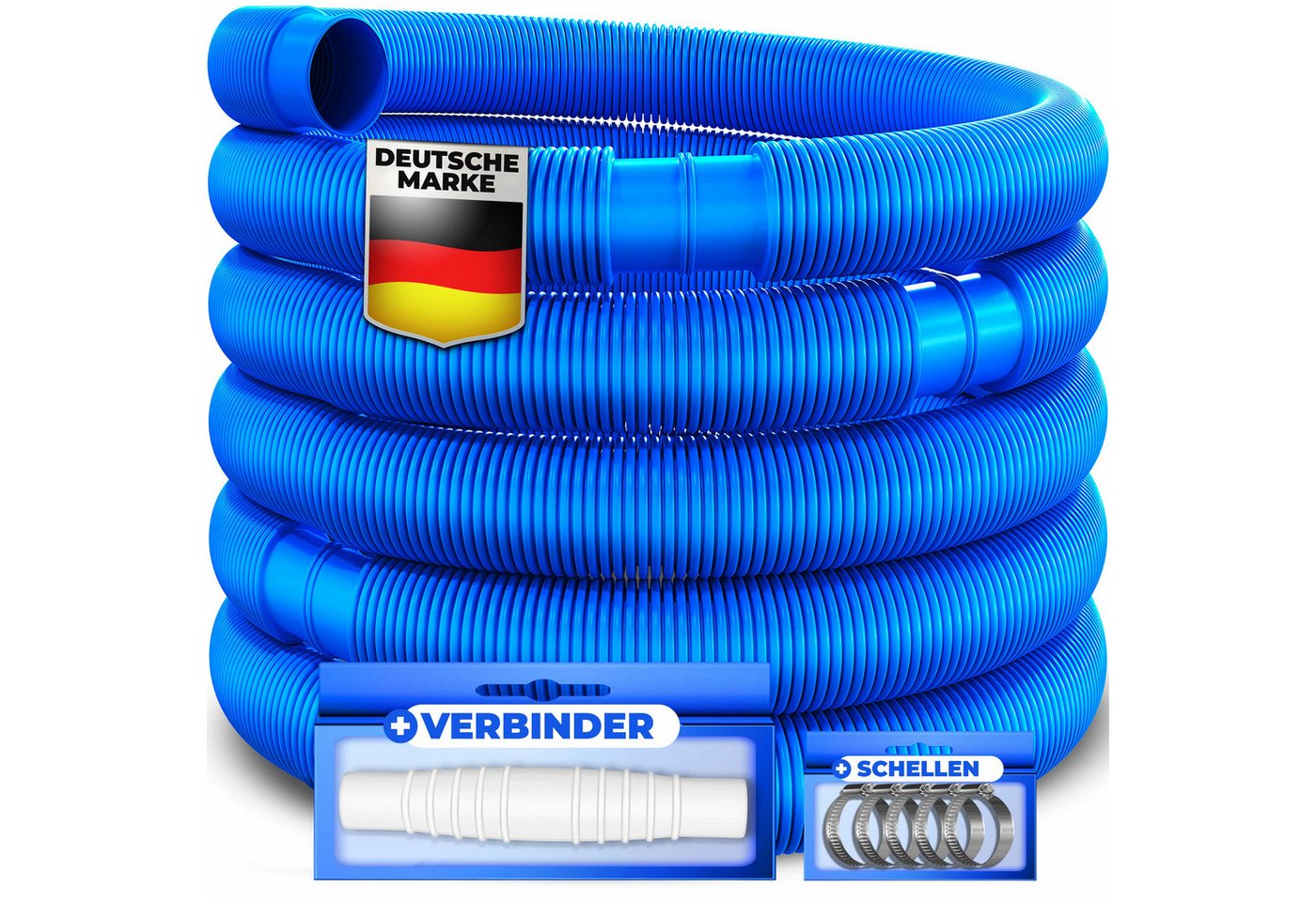 KESSER Poolschlauch, flexibel mit Muffen inkl. Schlauchschellen & -Verbindung Bild 4