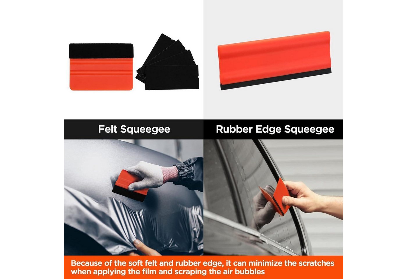 LuxusKollektion Fensterfolie Autofolien Tönungsfolie Set, Werkzeug Kit, Rakel Schaber Messer 10 Bild 4