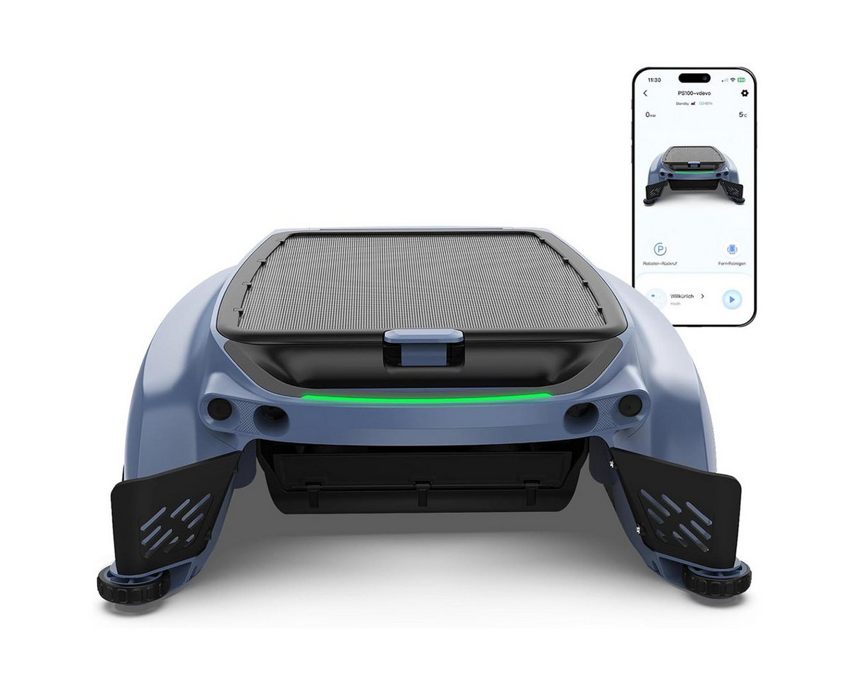AIRROBO Poolroboter CP400/400lite poolroboter akku wand und boden, (Packung, automatische Oberflächenreinigung, Hinderniserkennung), zwei Ladeoptionen, App-Steuerung rund um die Uhr Bild 2