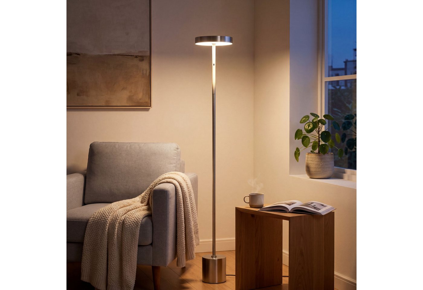 Northpoint LED Stehlampe Stehleuchte dimmbar mit Gestensteuerung für Wohnzimmer Bild 4