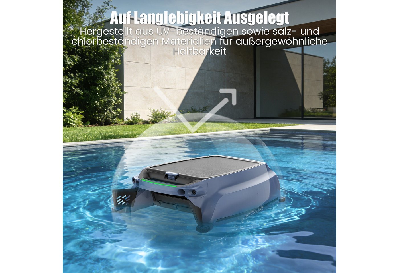 AIRROBO Poolroboter SP200 Solar Skimmer Roboter Poolreiniger, (Packung, 2-St., automatische Oberflächenreinigung, Hinderniserkennung), zwei Ladeoptionen, App-Steuerung rund um die Uhr Bild 2