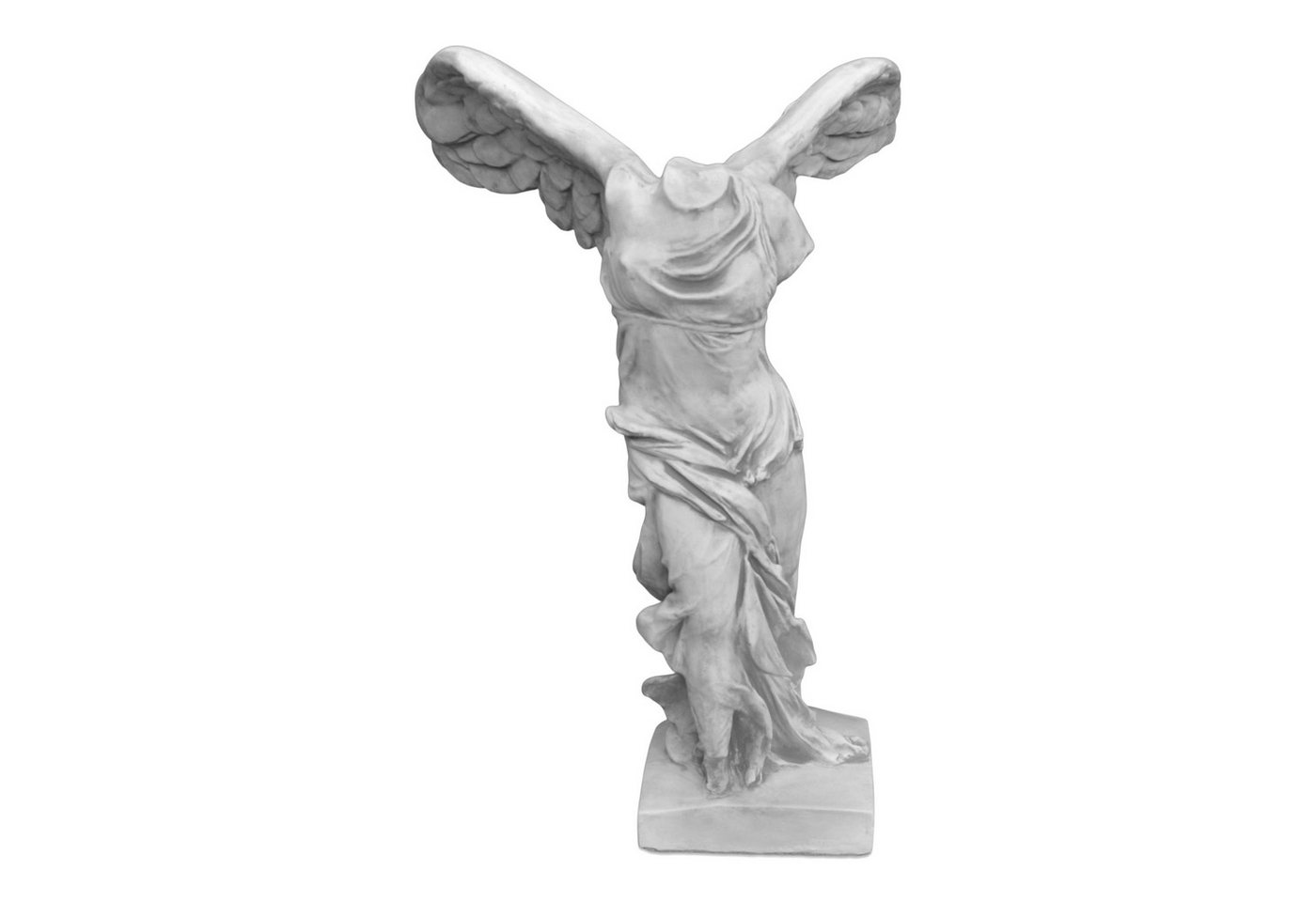 gartendekoparadies.de Gartenfigur Nike von Samothrake Steinfigur 100 cm Steinguss 75 kg, Frostsicher Bild 4