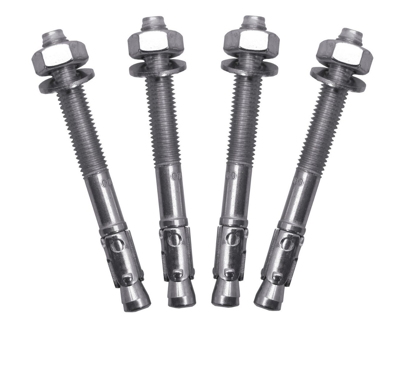 WPC Profi Zaunschraube Keilanker / Dübel M10 verzinkt für Pfostenträger Systemzaun 100 mm, (Sparset-10, 10 St) Bild 2