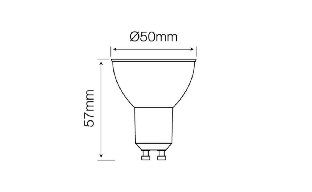 LED-Line LED-Leuchtmittel GU10 5W LED Leuchtmittel Warmweiß 2700K 450, 5 St. Bild 2