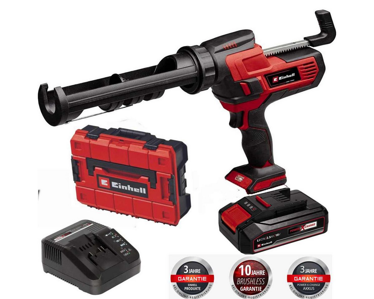 Einhell Akku-Kartuschenpistole Kartuschenpistole TE-SG 18/10 Li +2.5 Ah Akku & Ladegerät + Koffer Bild 2