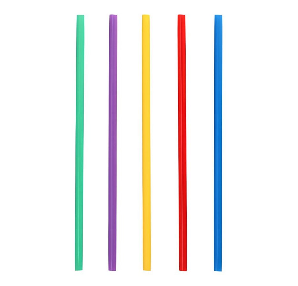 PAPSTAR Trinkhalme Mehrweg-Shake-Halme PP Ø 8 mm, 25 cm farbig sortiert 100 Stk
