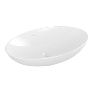 Villeroy&boch - Loop&Friends - Aufsatzwaschtisch, 62x42 cm, mit Überlauf, Alpinweiß 4A480001