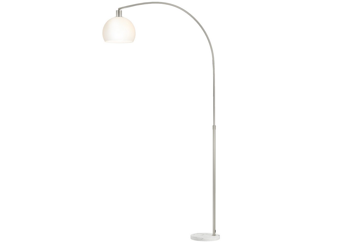 HOMCOM Stehlampe Standleuchte mit Marmorsockel, Lampenschirm, Fußschalter, E27 Fassung, Ein-,Ausschalter, ohne Leuchtmittel, für Schlafzimmer Büro, exkl. Glühbirne Bild 4