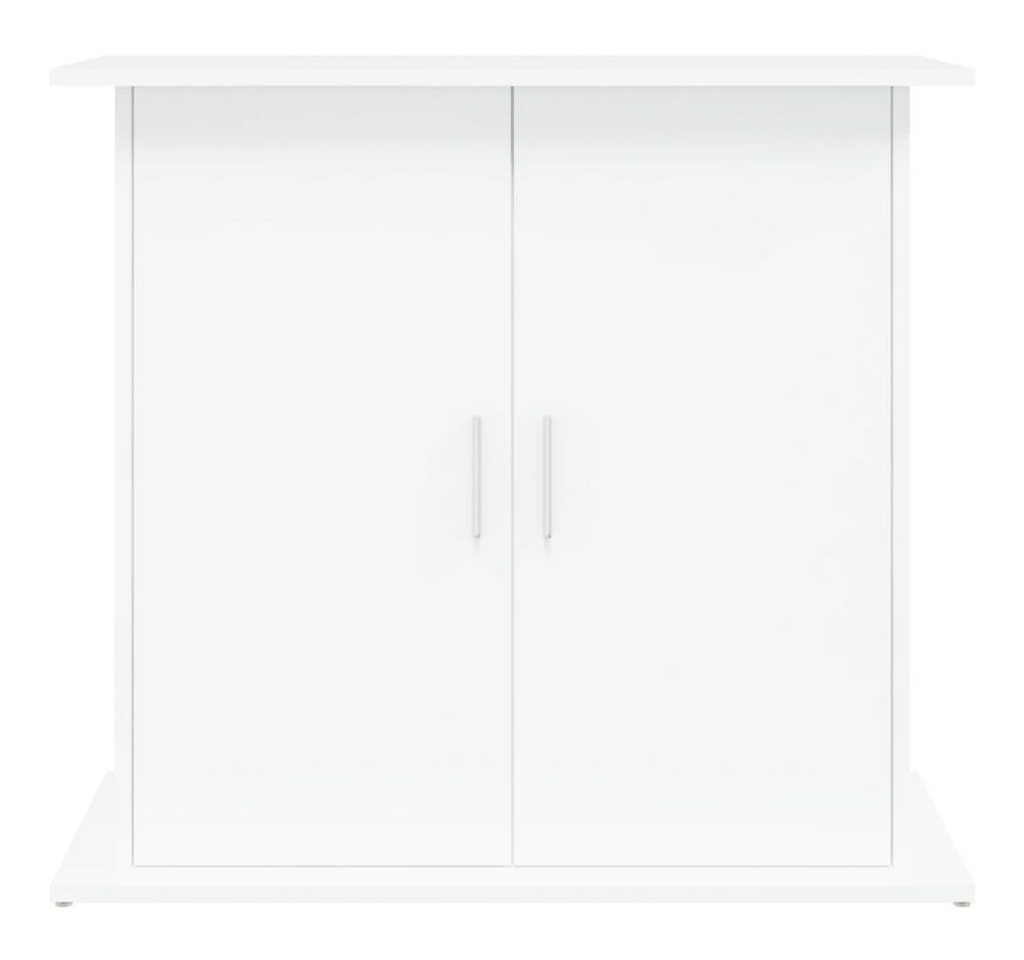 furnicato Aquariumunterschrank Aquariumständer 81x36x73 cm Weiß Aquariumschrank mit 4 Türen und viel Stauraum für dein Zubehör Bild 2