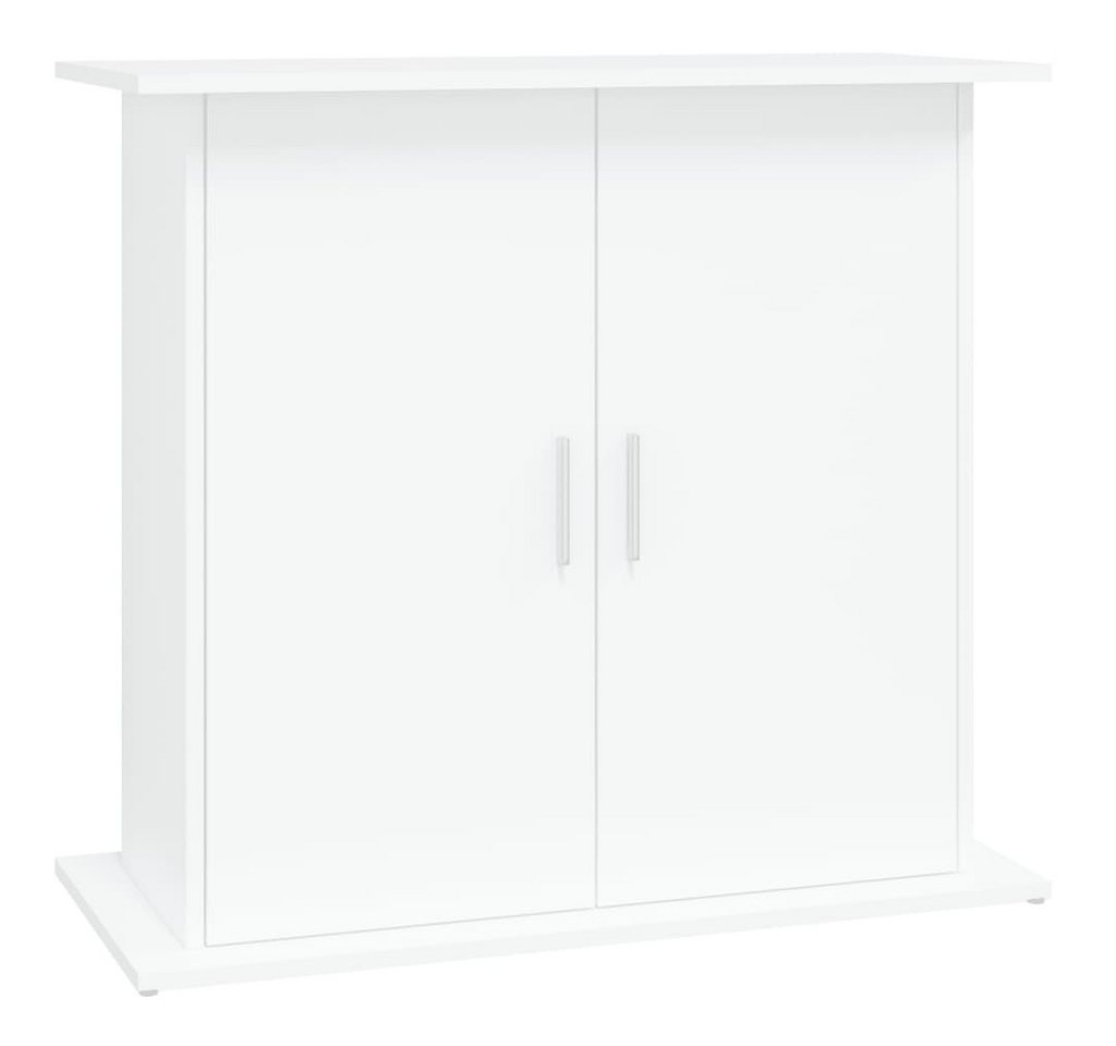 furnicato Aquariumunterschrank Aquariumständer 81x36x73 cm Weiß Aquariumschrank mit 4 Türen und viel Stauraum für dein Zubehör Bild 5