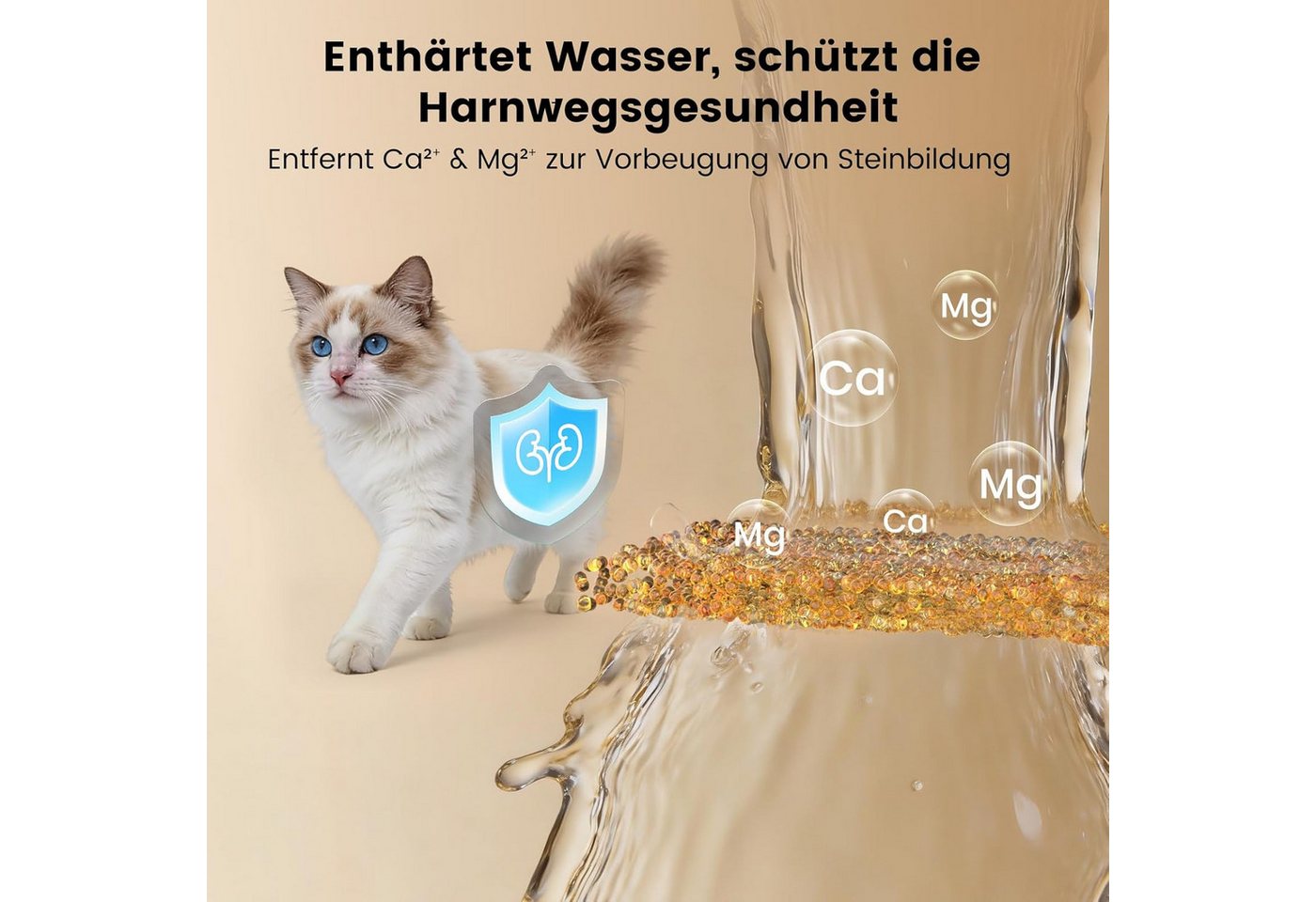 Invengo Ersatzfilter Ersatzfilter Set für Katzenbrunnen Aktivkohlefilter 6 Stück Schwamm, Zubehör für Katzenbrunnen Hundebrunnen Haustier-Wasserspender, Mehrschichtige Filterung, Aktivkohlefilter, Pumpenschutz Bild 4