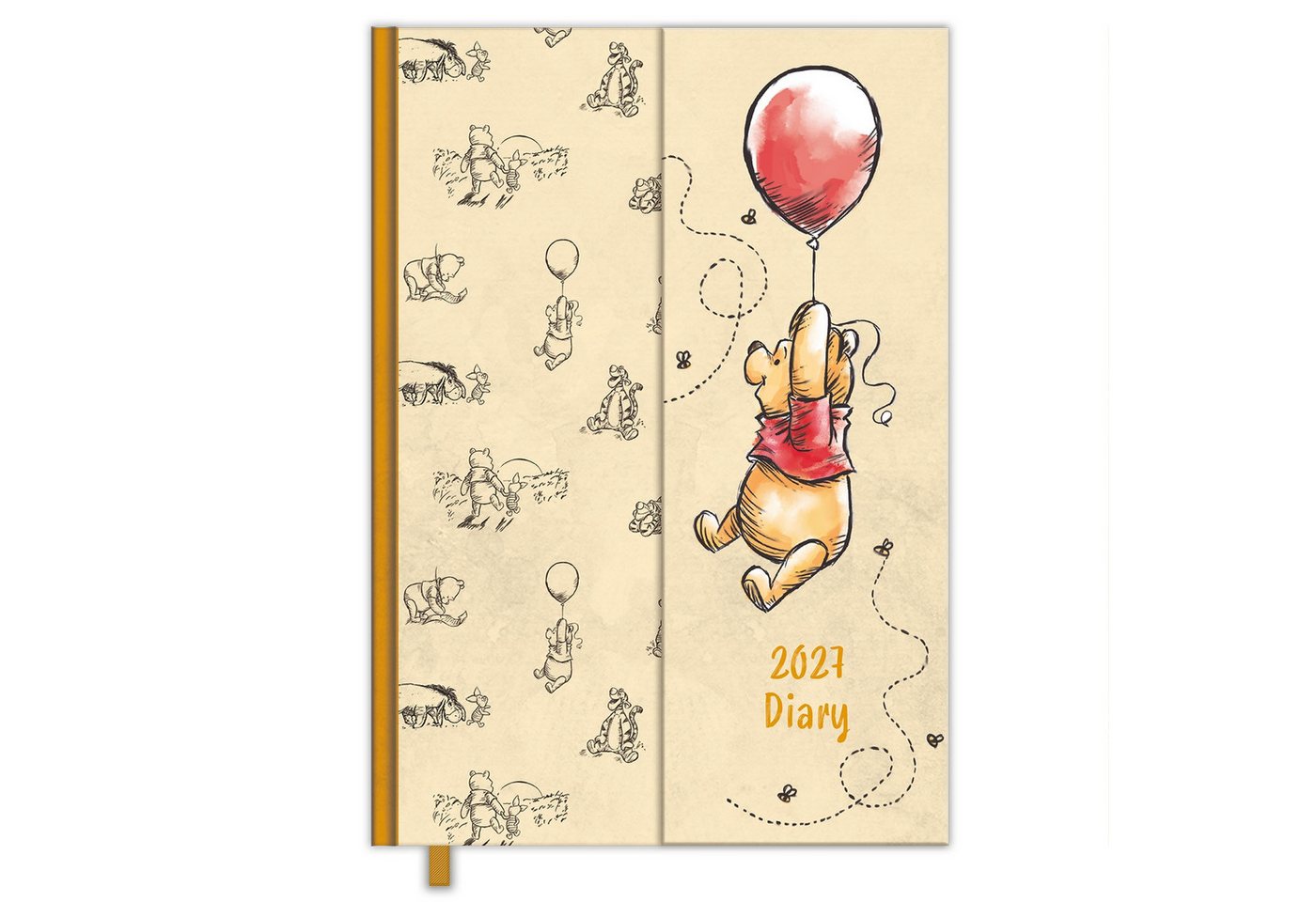 Wandkalender Winnie the Pooh - Luxus Buchkalender 2027