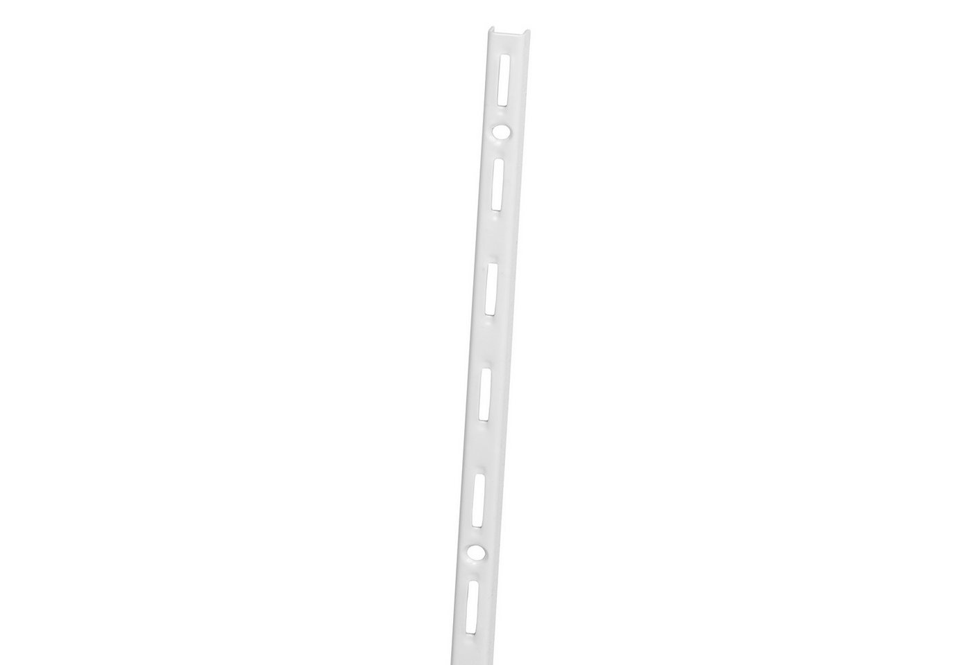 ib style Wandregal 2er Set Wandschiene 1-reihig 150cm Weiß, Regalschiene - Raster 50mm Bild 3