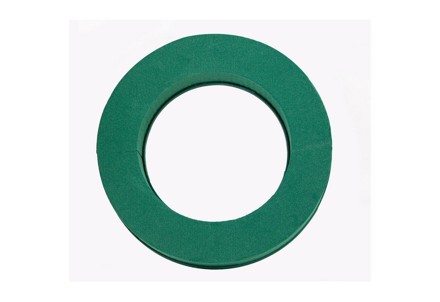 Creativery Bastelmoos, Nass Steckschaum Kranz 30cm mit ringförmiger Plastikunterlage 1 Stück