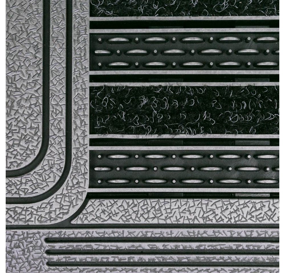 Metzker® Fußmatte Fußabtreter Fußmatte Eingangsmatte für Innen und Aussen, Rechteckig Grid Bild 5