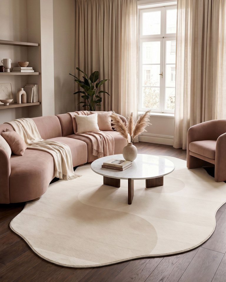 Mazovia Designteppich Designteppich Geometrisch Wohnzimmer, Esszimmer, Schlafzimmer, 80 x 150 cm, Fußbodenheizung Bild 2
