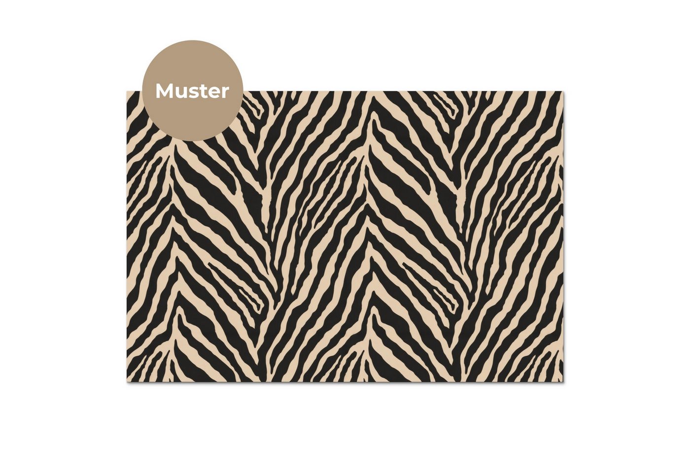 KitchenYeah Küchenrückwand Muster selbstklebend (keine Folie) Zebra - Klassisch - Schwarz, (1-tlg), Spritzschutz, Küche, Rückwand, Küchenwand, Küchenfront, 30x20 cm Bild 4
