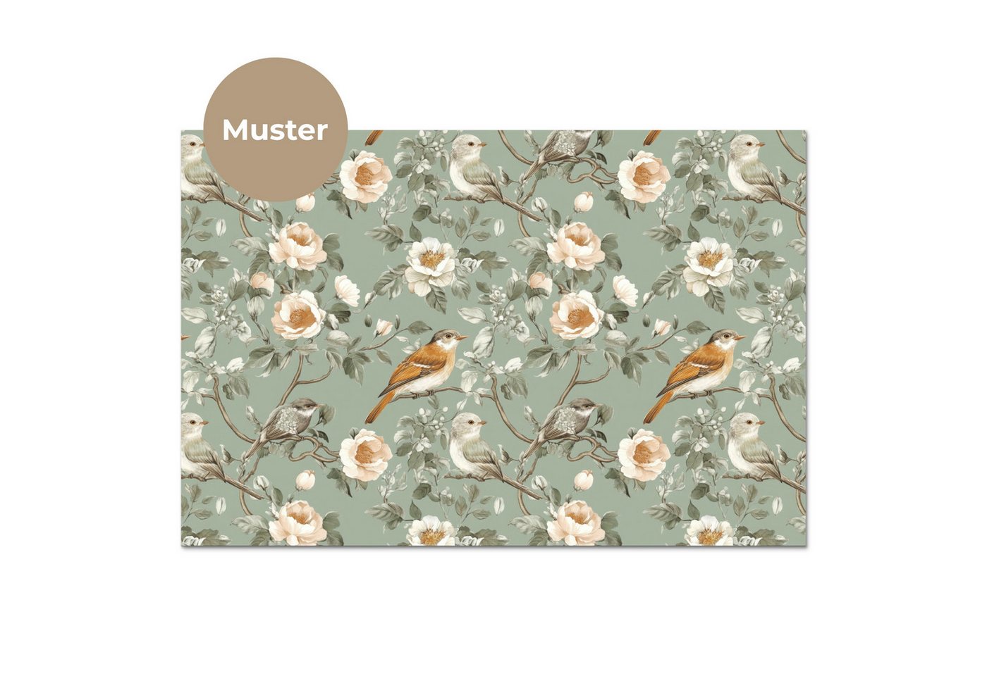 KitchenYeah Küchenrückwand Muster selbstklebend (keine Folie) Rosa - Vögel - Farbenfroh, (1-tlg), Spritzschutz, Küche, Rückwand, Küchenwand, Küchenfront, 30x20 cm