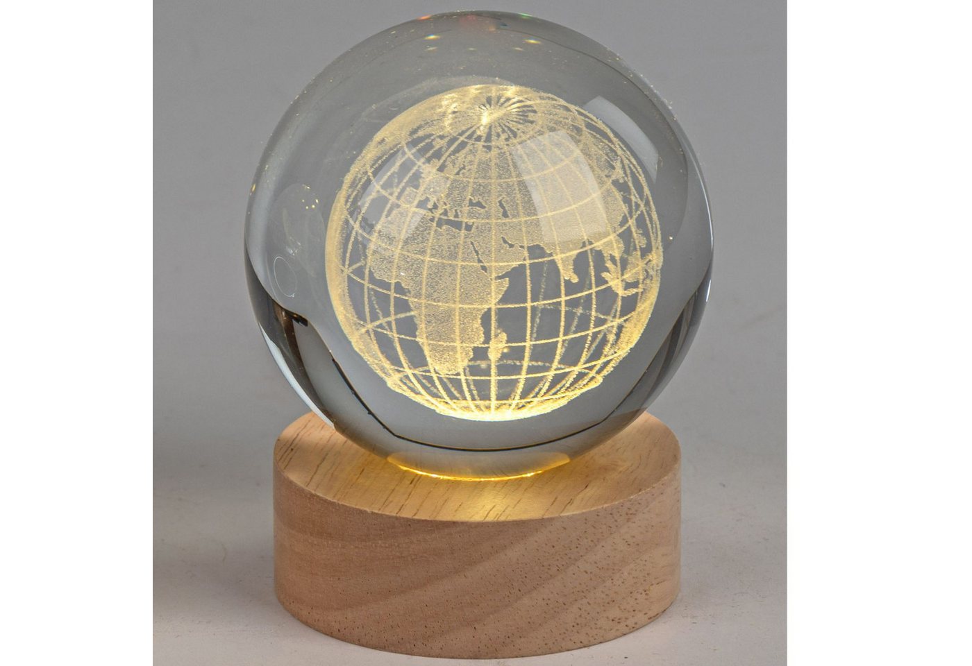 formano LED Tischleuchte Kristallkugel, LED, Höhe: 10cm, Farbe: transparent, Motiv: Kristall