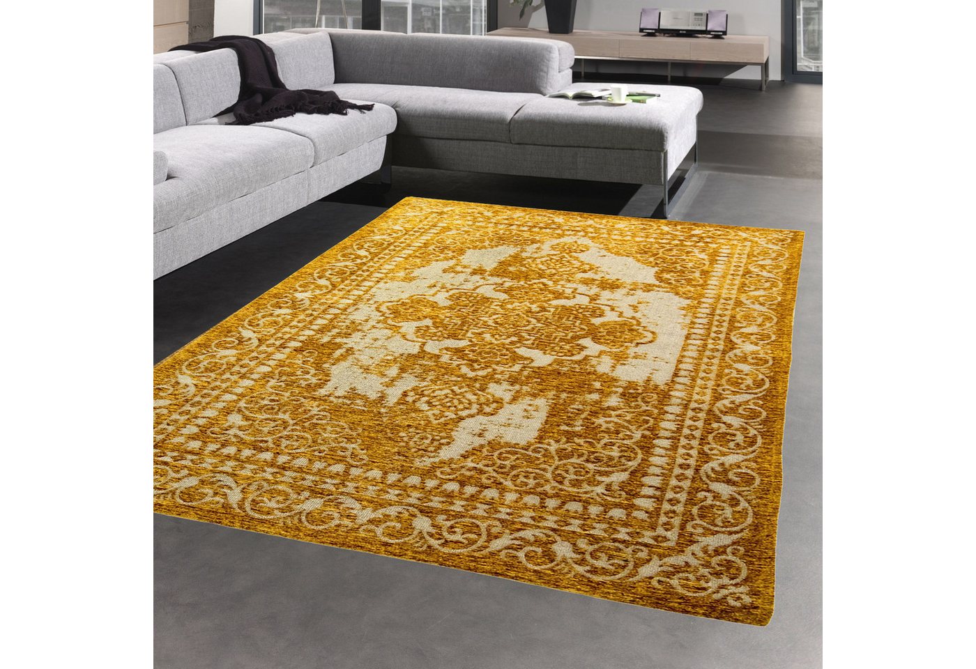 Carpetia Teppich Modernes Musterdesign, rechteckig, Höhe: 9 mm, pflegeleicht und strapazierfähig Bild 2