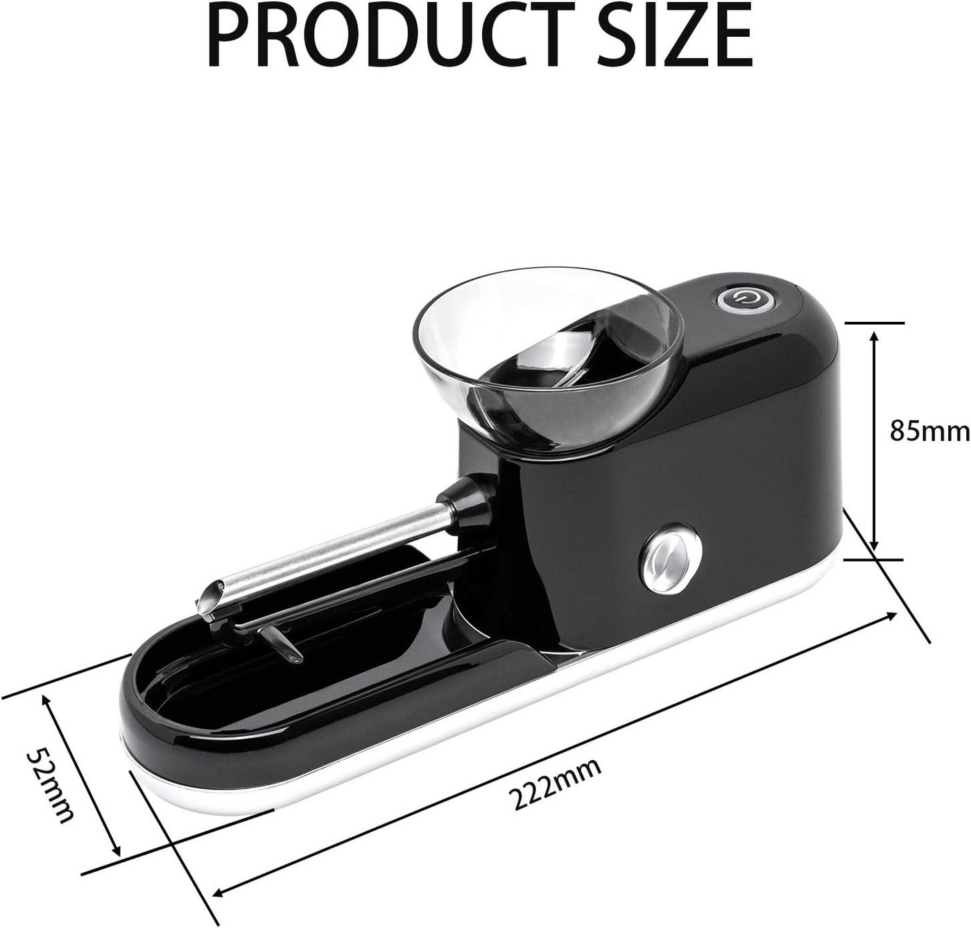 VEKROBOT Tischdrehmaschine Manuelle Drehmaschine 8,0/6,5 mm Elektrisch manuelles Haushaltsgerät, (1-tlg)