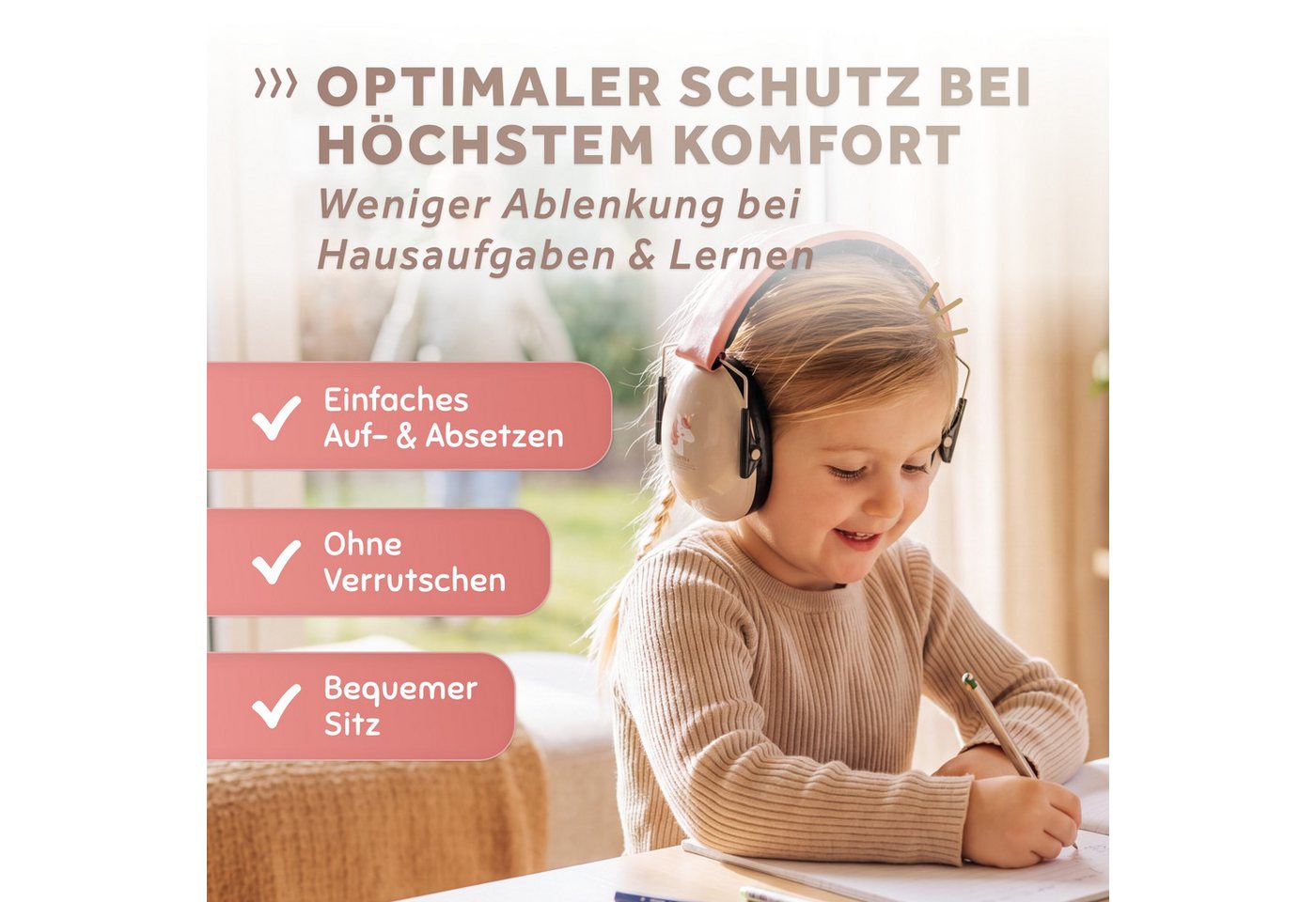 Schallwerk Kapselgehörschutz Kiddies Gehörschutz Kinder, Lärmschutz Ohrenschützer bis 16 Jahre, (Ohrenschutz für Kinder & Jugendliche, stufenlos größenverstellbar, faltbar), Schule, Lernen, Konzentration, Veranstaltungen Bild 5