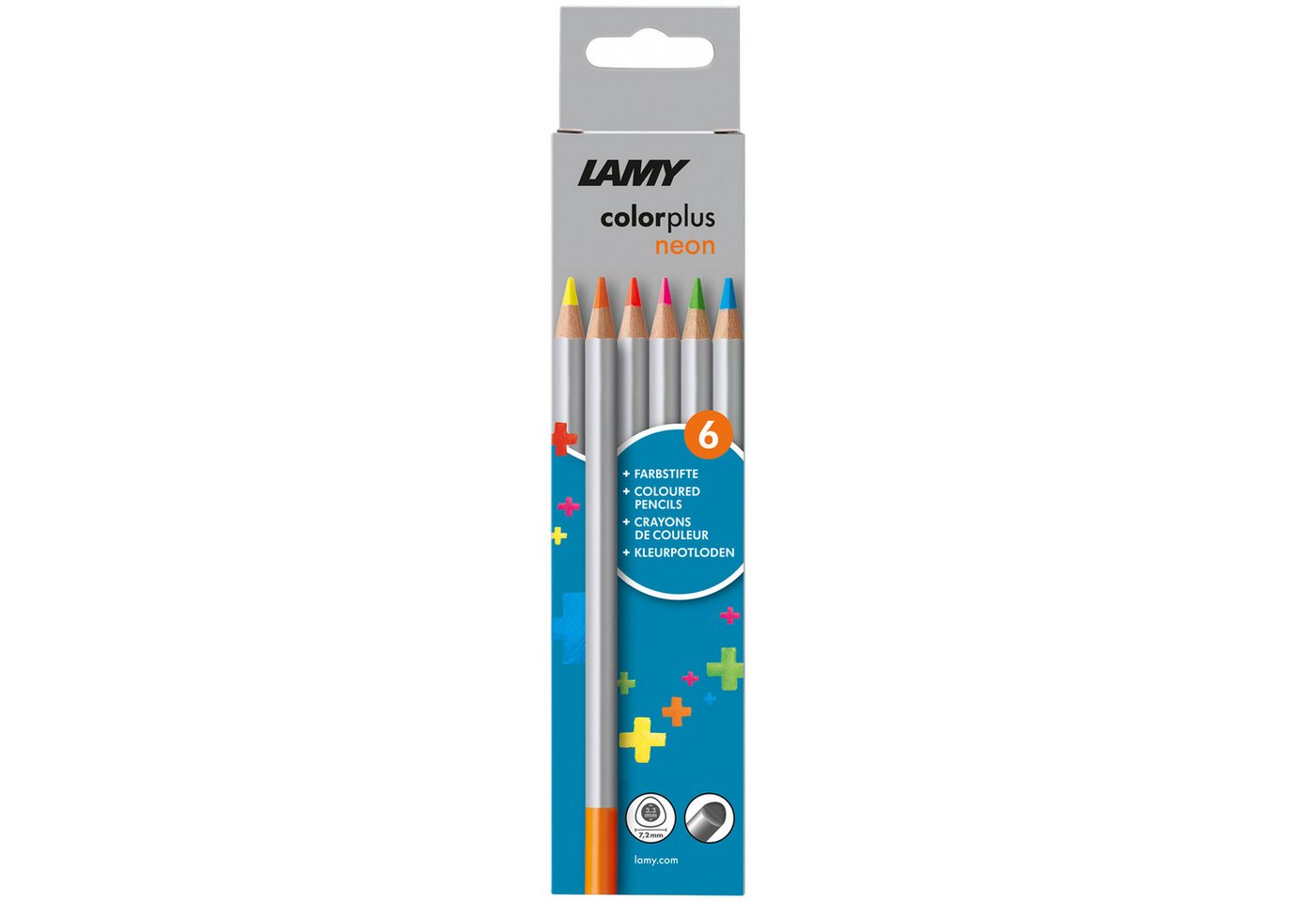 LAMY Buntstift LAMY Buntstifte 6x Farben aus massivem Lindenholz ergonomisch Dreieckf