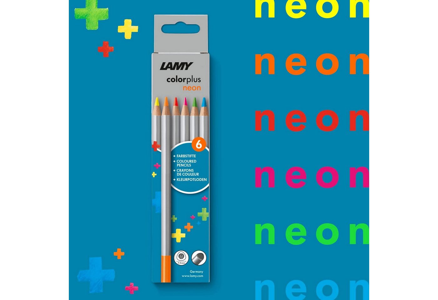 LAMY Buntstift LAMY Buntstifte 6x Farben aus massivem Lindenholz ergonomisch Dreieckf Bild 2