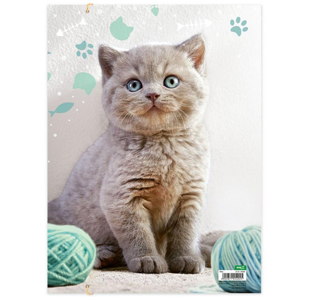 RNK Verlag Organisationsmappe Zeichenmappe Kitty DIN A3, Karton mit Gummizugverschluss Sammelmappe Bild 2