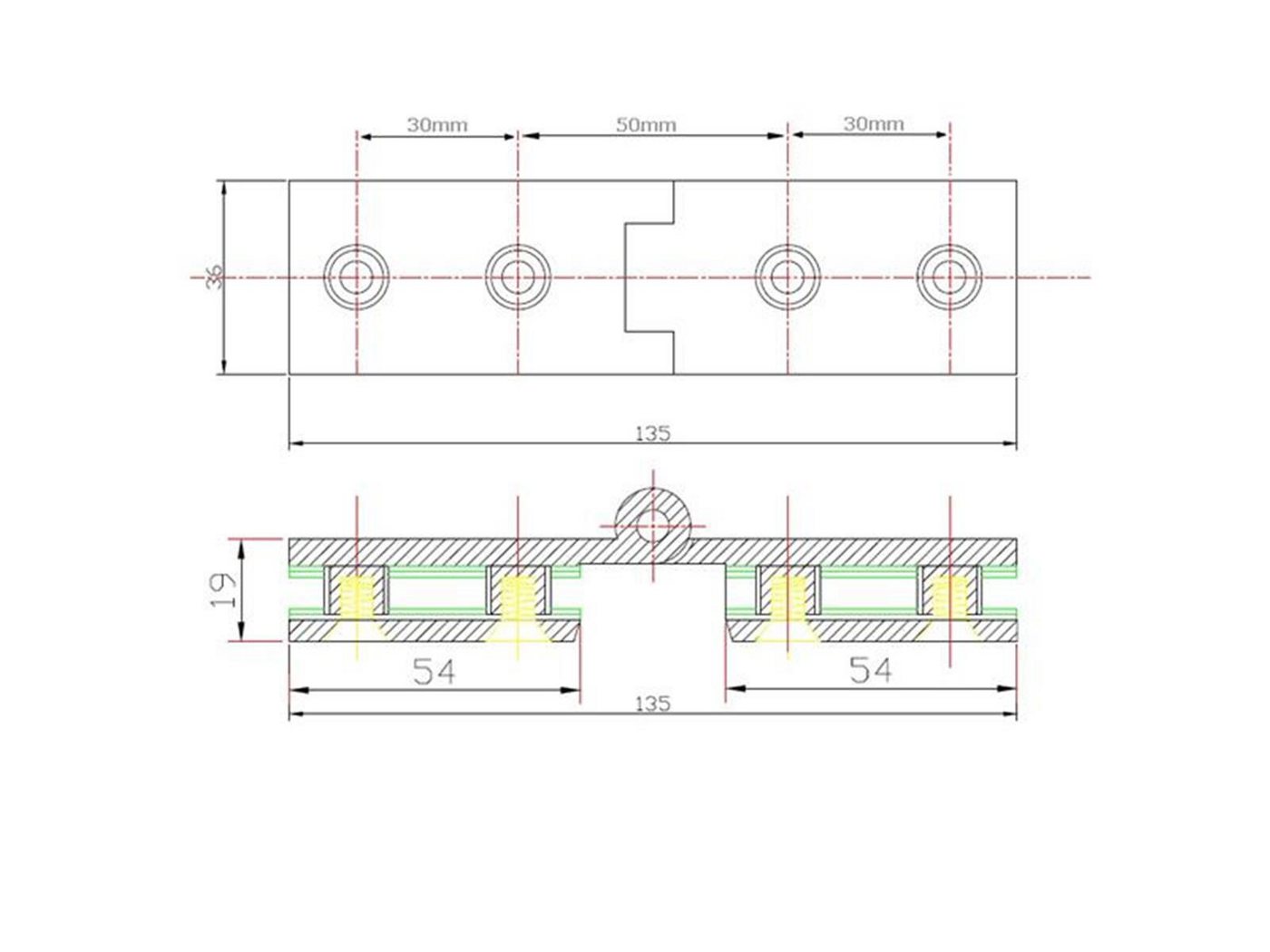 Glaszentrum Hagen Duschwanne Glaszentrum Hagen - Duschtürbeschlag - Scharnier für Dusch-Tür Bild 4