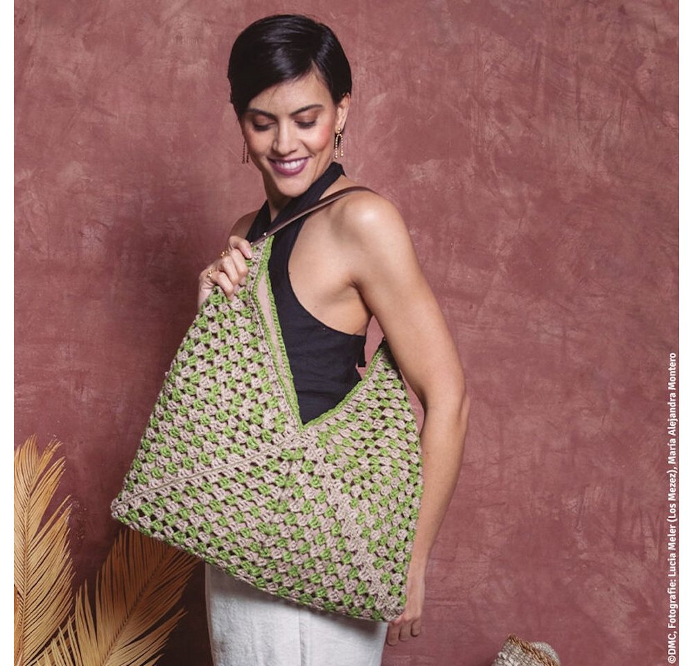 DMC DMC Eco Vita Raffia Häkelwolle, 100 m (Holzfaser-Garn für formstabile Accessoires), 50 g Bild 5