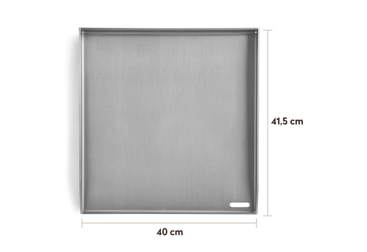 BURNHARD® Grillplatte Plancha Set 41,5 x 40,0 cm, 2tlg. Grillspachtel und Grillschaber Set Bild 3