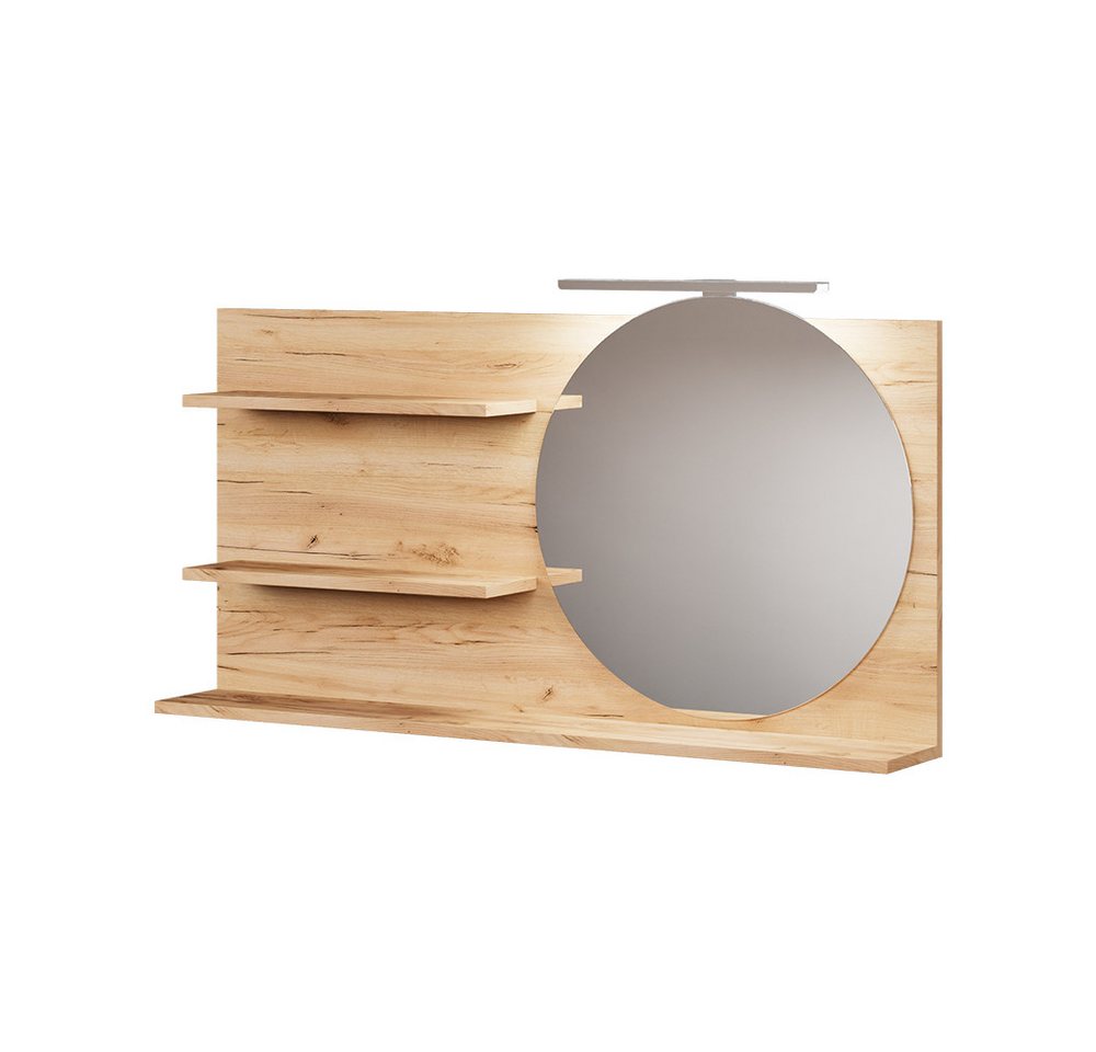 Vicco Badezimmerspiegelschrank Avena, Eiche, 100 x 50 cm mit 3 offenen Fächern (1-St) Bild 3