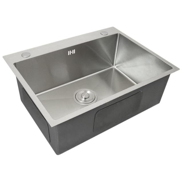 Monster Shop - Edelstahl Küchenspüle Einbauspüle Eckig Spüle Spülbecken Gastro Einbauspüle 60cm