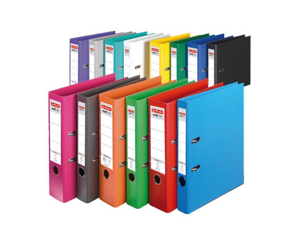 Herlitz Aktenordner herlitz Ordner maX.file protect plus, Rckenbr.:50 mm, rot