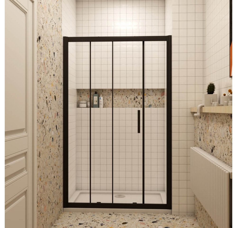 Duschparadies Dusch-Schiebetür 8mm ESG Sicherheitsglas Nischentür Schiebetür Duschabtrennung Duschtür, 100x195 cm, Sicherheitsglas, beidseitig montierbar Bild 5