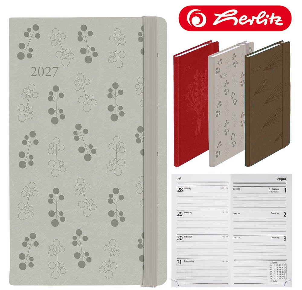 Herlitz Buchkalender Slimtimer Lady 2027 beige
