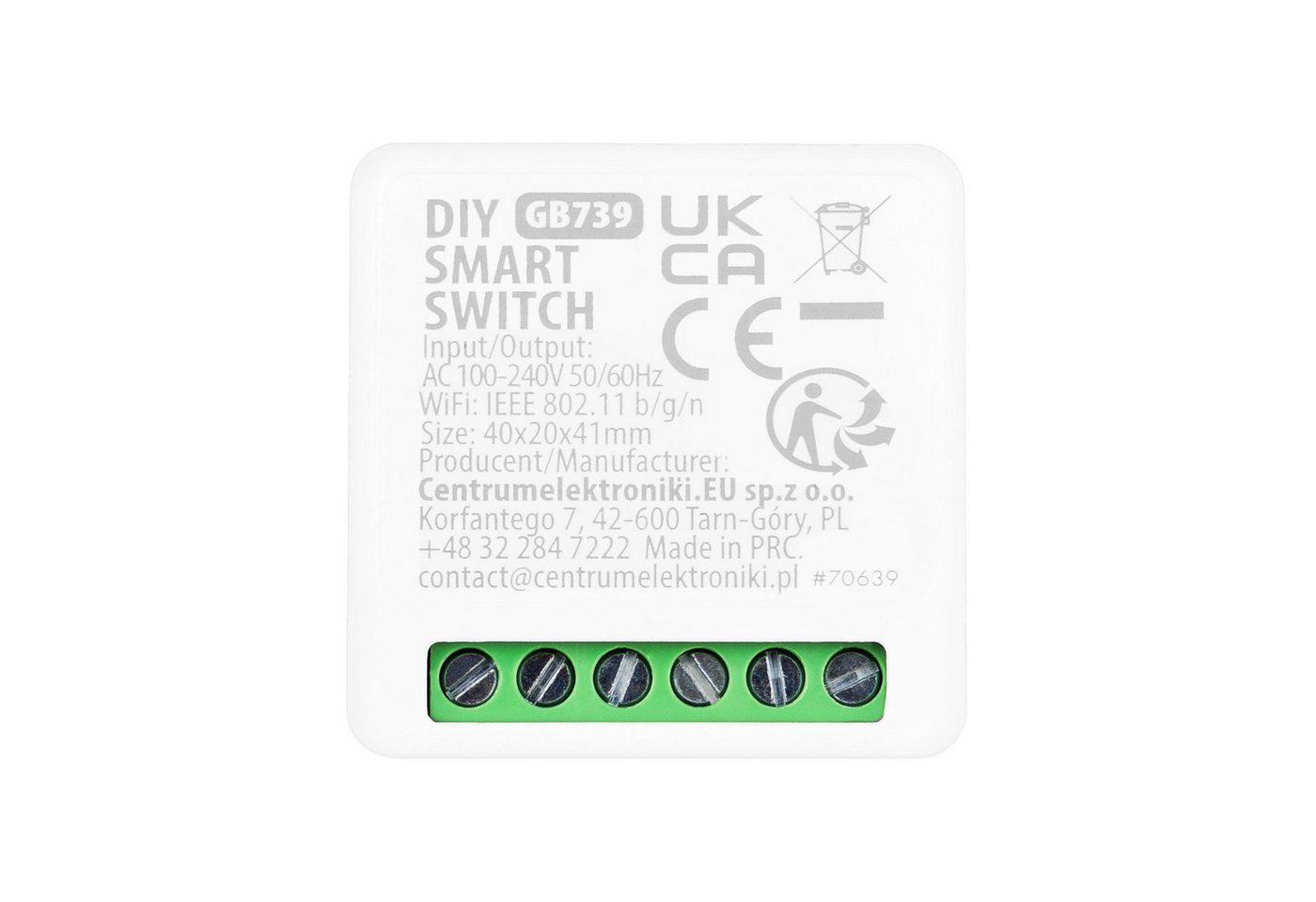 GreenBlue Relais-Modul GB739 Smart Tuya WLAN-Steuerrelais für Unterputzmontage, (3-St), 100–240 V AC, 50/60 Hz, max. 16 A, für LED 150 W Bild 2