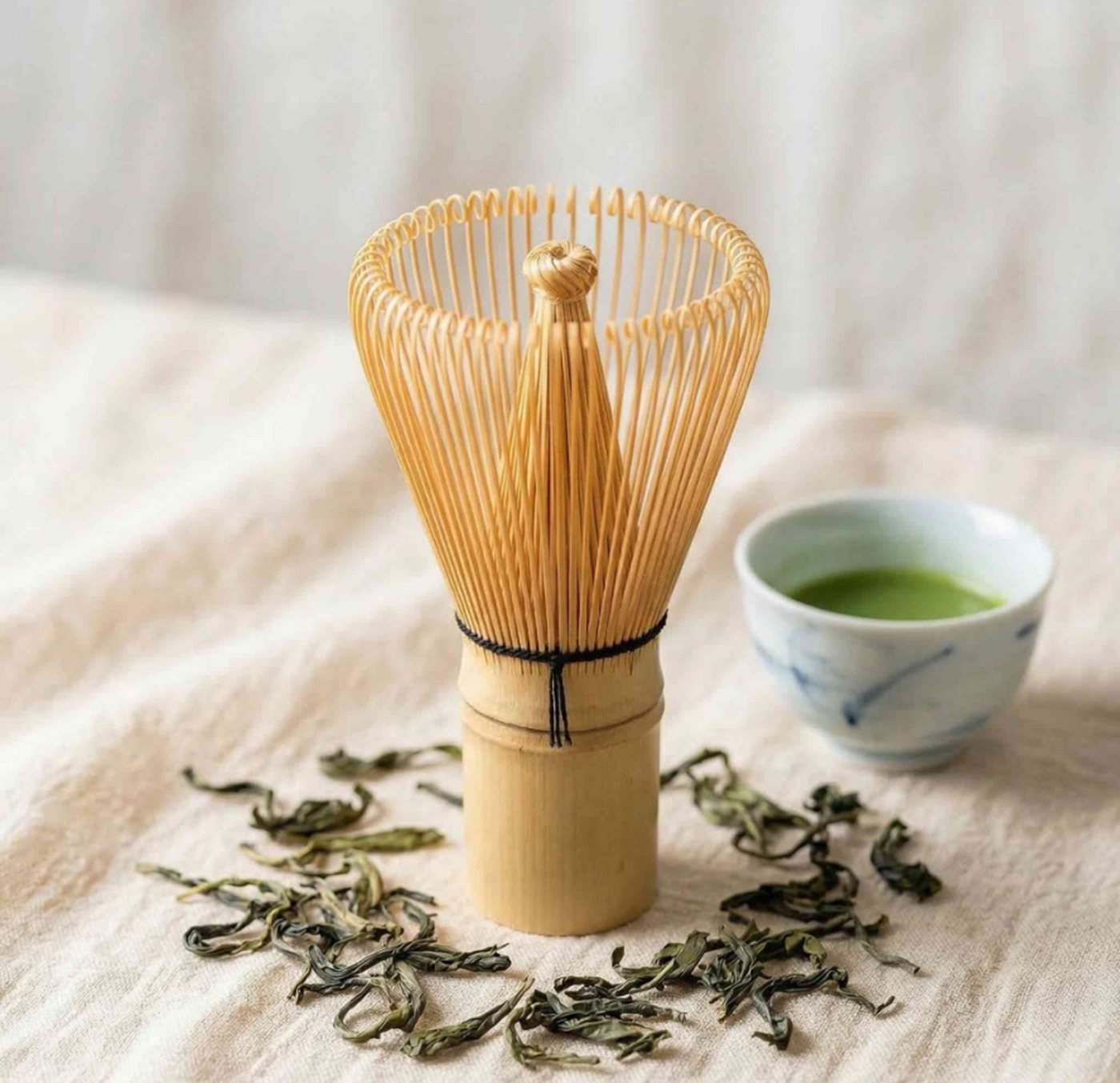 COFI 1453 Schneebesen Matchabürste, 11 x 6 cm, Zubehör zur traditionellen Matcha-Zubereitung, Matcha-Besen Bild 3
