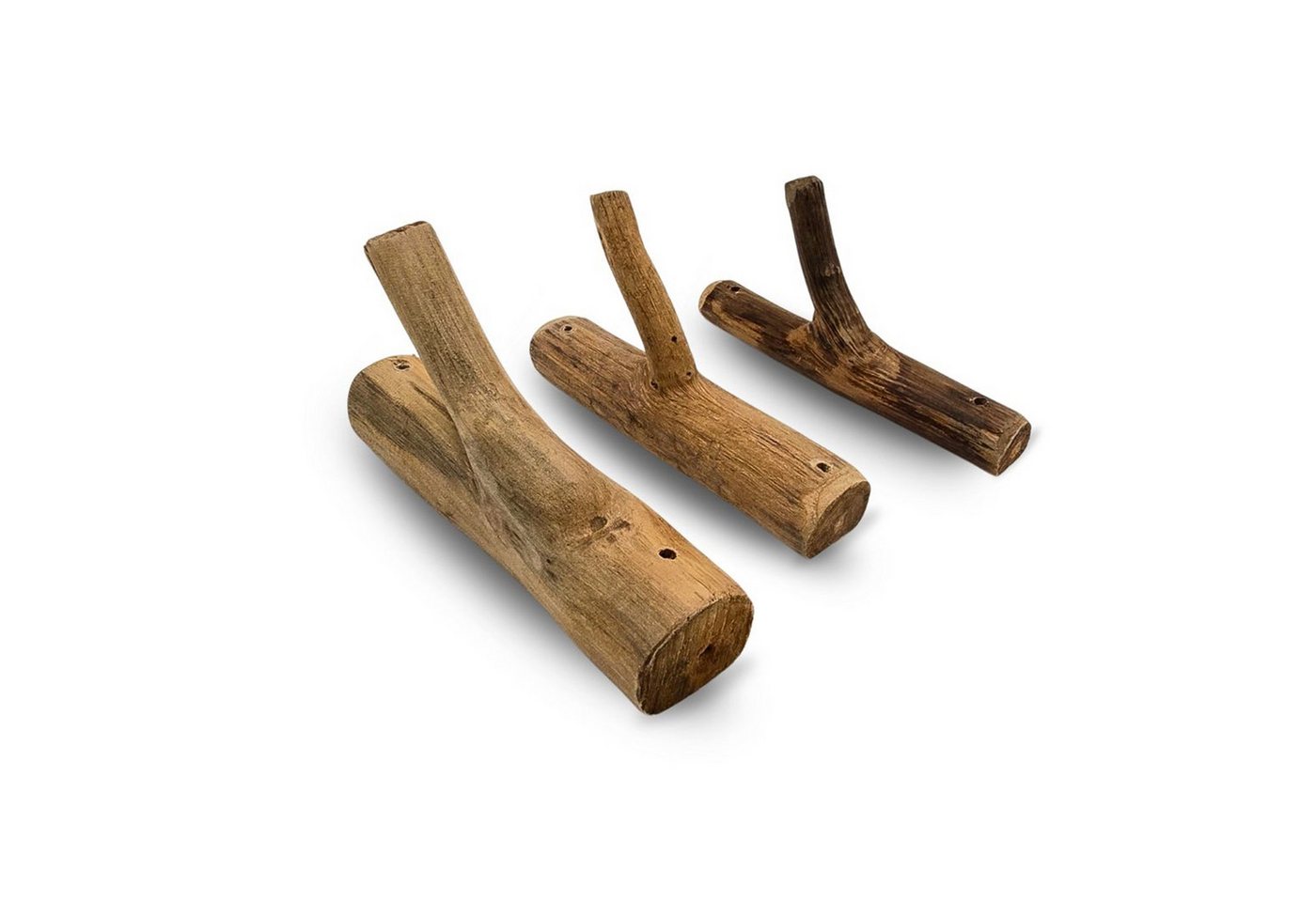 DESIGN DELIGHTS Wandgarderobe 3x GARDEROBENHAKEN LIMB, 15cm(H) Kleiderhaken, Wandhaken aus Ästen Bild 2