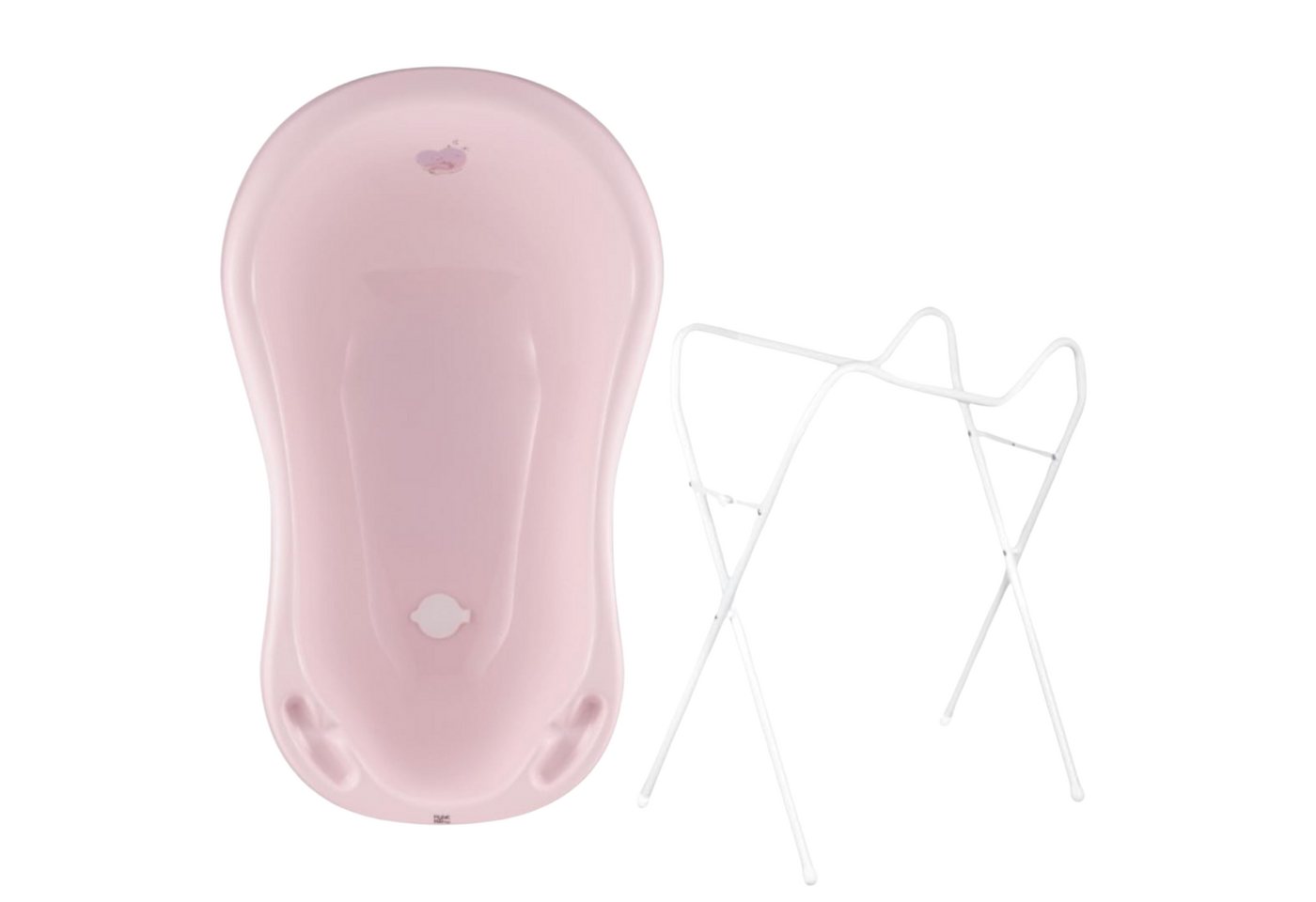 Hylat Baby Babybadewanne Hylat Baby Babybadewanne mit Gestell, TÜV Rheinland zertifiziert, Lite, (2-tlg), Hylat Baby Babywanne mit Gestell Rosa Bild 5