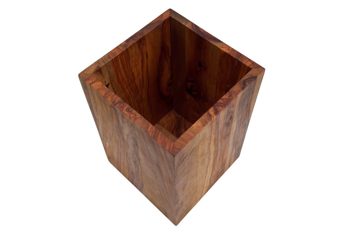 medina mood Kochbesteckhalter "The Cube" Zeitloser Küchenutensilienhalter aus Olivenholz, (1-tlg)